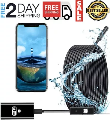 Buy Pipe Inspection Camera Endoscope Video Sewer Drain Cleaner Waterproof Snake USB • 37.99$