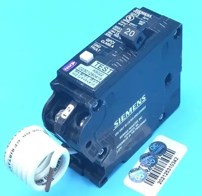 Buy New Circuit Breaker Siemens QF120 QF120A 20 Amp 1 Pole 120V 10kA GFCI Breaker • 49$