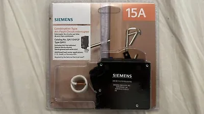 Buy SIEMENS Q115AFCP 15 Amp Single Pole Combination AFCI Circuit Breaker, NEW • 28$