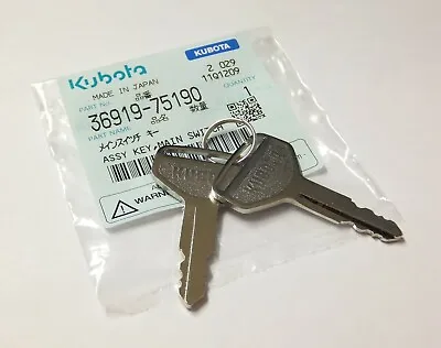 Buy Kubota  L, M & ME Series  Ignition Keys (Pack Of 2) 3691975190 • 12.67$
