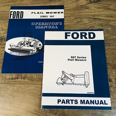 Buy Ford 907 Series Flail Mower Parts Operators Manual Owners Set Assembly Schematic • 18.97$