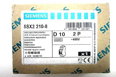 Buy New Siemens 5sx2-210-8 Circuit Breaker 5sx22108 • 30$
