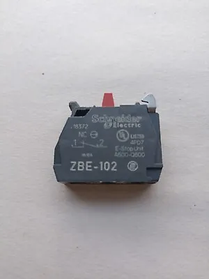 Buy Schneider Electric ZBE-102  Harmony, 22mm Push Butto , Contact Block, 1 NC • 9.50$