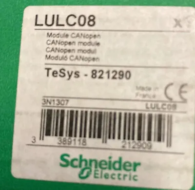 Buy Schneider Electric Lulc08 / Lulc08 (new In Box) 821290 • 100$