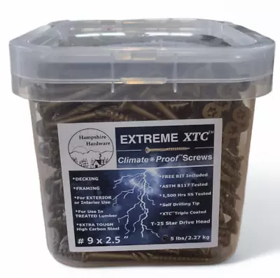 Buy XTC™ Climate Proof™ Decking And Framing Screws #9 X 2.5  • 32.99$
