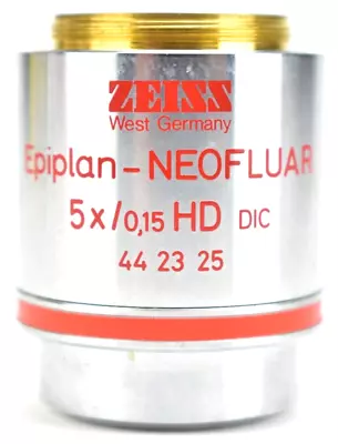 Buy Zeiss Epiplan-Neofluar 5x/0,15 - 5x/0.15 HD DIC Microscope Lens - 442325 • 299.99$