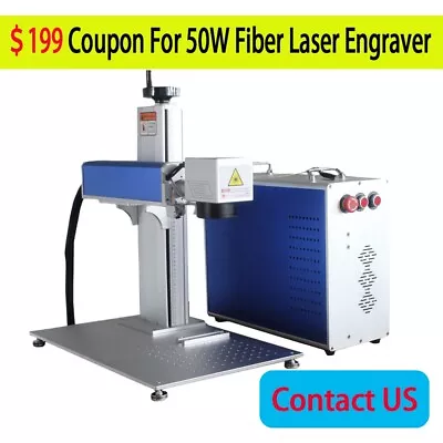 Buy $199 Discount For 50W JPT Fiber Laser Marking Machine Metal Engraver • 0.99$