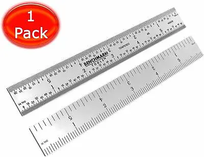 Buy Benchmark Tools 6  4R Rigid Machinist Ruler Grads Brushed Stainless Steel • 6.99$