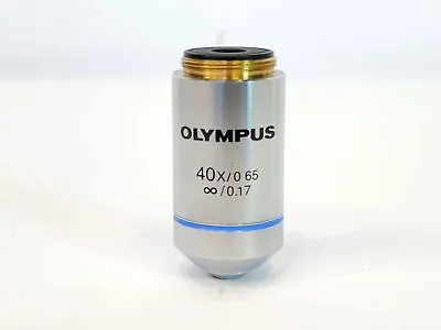 Buy Olympus Plan N 40x / 0.65 Infinity .17 FN22 UIS2 Microscope Objective Lens BX CX • 89.99$