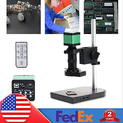 Buy Industrial Electron Microscope Microscope Camera 100X 48MP 1080P 60FPS HDMI USB • 167.20$