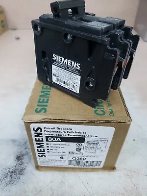 Buy 1- New Siemens Qp Circuit Breaker Q280 80amp 240volt 2pole • 46.79$
