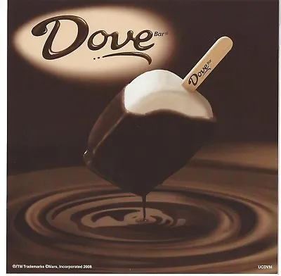 Buy Dove Bar, Ice Cream Truck Decal/Sticker, (Circa 2008 Stock) • 2.95$