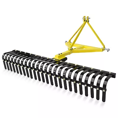 Buy Quick Attachments 3 Point 5 FT Landscape Rake For Compact Tractors, Fits Cat 1 • 619.95$