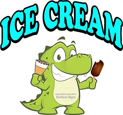 Buy Ice Cream DECAL (CHOOSE YOUR SIZE) D Bar Cone Food Truck Concession Sticker • 13.99$