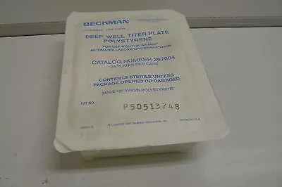 Buy Beckman 267004 Deep Well Titer Plate For Use With Biomek Automated Labratory New • 4.99$