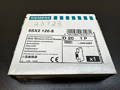 Buy New SIEMENS 5SX2-120-8 / 5SX21208 Breaker - US SELLER • 29.99$