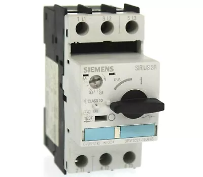 Buy Siemens 3RV1021-1EA15 Sirius 3R Circuit Breaker 3-Phase VAC Design E Motors • 19.99$