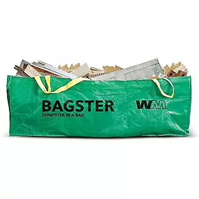 Buy BAGSTER 3CUYD Dumpster In A Bag Holds Up To 3,300 Lb, Green • 45.08$