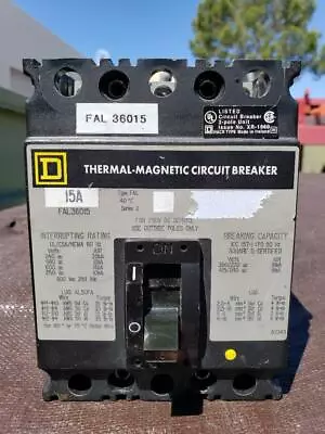Buy Square D Thermal Magnetic Circuit Breaker 15A (Woodworking Machinery) • 35$