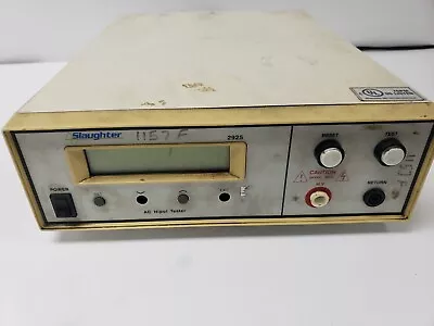 Buy Slaughter 1157F Series 2925 AC/DC Hipot Tester PARTS • 199$