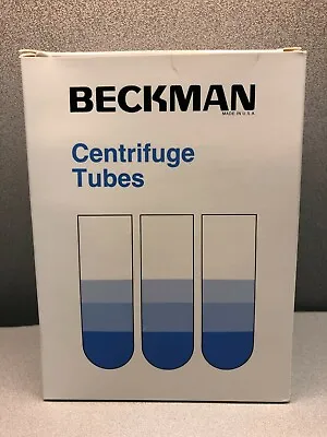 Buy Beckman Polyallomer Bell-Top Centrifuge Tubes 1 X 2.5  Box Of 50 • 91$