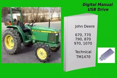 Buy John Deere 670  770  790  870  970  1070 Compact Utility Tractor Manual See Desc • 24.99$