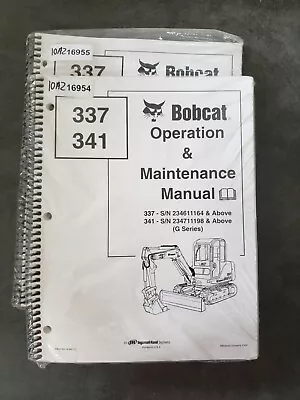 Buy Bobcat 337 341 Excavator Factory Operation And Maintenance Manual • 19.78$