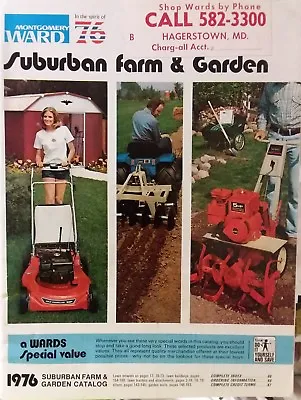 Buy Montgomery Ward 1976 Farm Catalog COLOR Lawn Garden Tractor 160pg Gilson Tiller • 158.99$