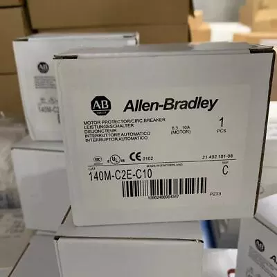 Buy Allen-Bradley 140M-C2E-C10 Circuit Breaker Fast Shipping New Factory Sealed • 112$