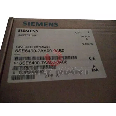 Buy New In Box Siemens 6SE6400-7AA00-0AB0 MicroMaster 430/440 Fan Assembly FSF • 798.97$