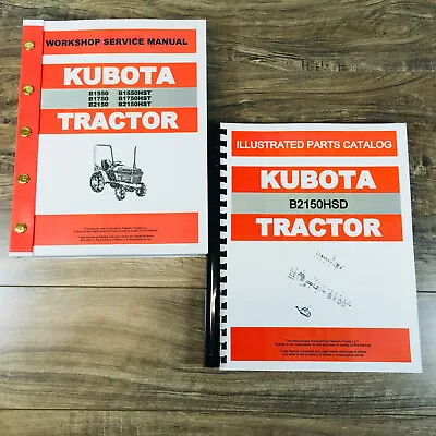 Buy Kubota B2150Hst-D Tractor Service Manual Parts Catalog Repair Shop Book 4Wd • 56.97$