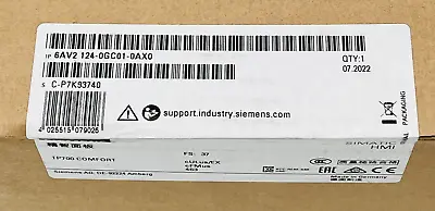 Buy New! Siemens 6AV2 124-0GC01-0AX0 SIMATIC HMI Comfort Panel TP700 Comfort • 949.99$
