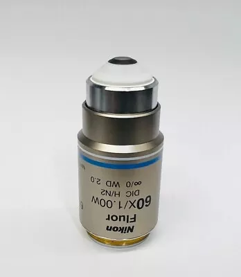 Buy Nikon Fluor 60X/1.00 W DIC H/N2 Water Immersion M25 Microscope Objective Lens • 1,399$