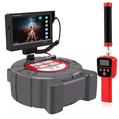 Buy 165ft Drain Sewer Camera With 512HZ Locator Pipe Inspection Camera 9  Screen • 1,311.94$