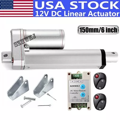 Buy Linear Actuator 6  Stroke DC 1500N Motor W/ Wireless Controller For Auto Lift US • 56.99$