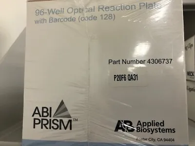 Buy Applied Biosystems 4306737 ABI Prism 96-Well Optical Reaction Plate With Barcode • 59$