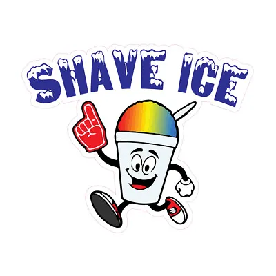 Buy Food Truck Decals Shave Ice Style A Retail Concession Concession Sign Blue • 11.99$