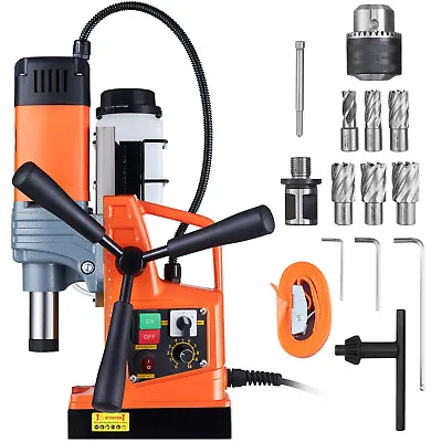 Buy VEVOR Magnetic Drill 1400W 2922lbf/13000N Portable Mag Drill Press 810RPM • 317.99$