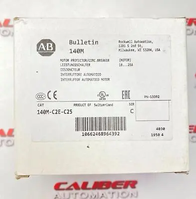 Buy ALLEN BRADLEY 140M-C2E-C25 SER.C Motor Protector/Circuit  Breaker • 95$