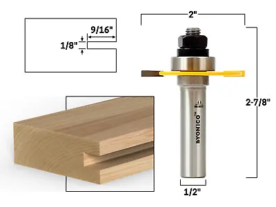 Buy 1/8  Slotting Cutter Router Bit Assembly - 1/2  Shank - Yonico 12103 • 14.95$