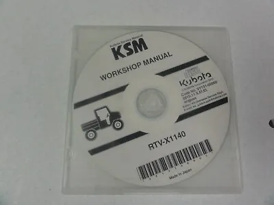 Buy Kubota RTV-X1140 Utility Vehicle Repair Service Workshop Manual CD • 50$