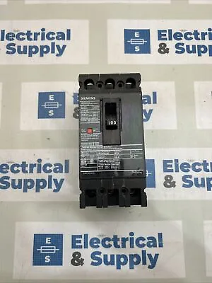 Buy HED43B100 Siemens Molded Case Circuit Breaker 3 Pole 100 Amp 480V NEW Surplus • 350$