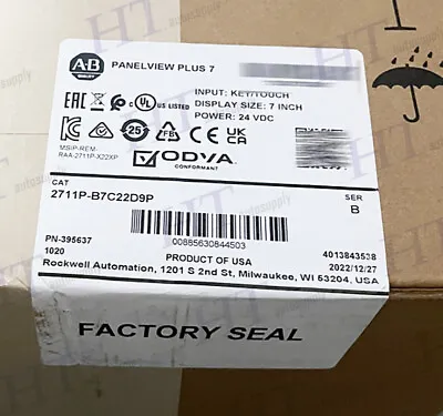 Buy New Factory Sealed Allen-Bradley 2711P-B7C22D9P Panelview Plus 7 Key/Touch 7  • 1,460$