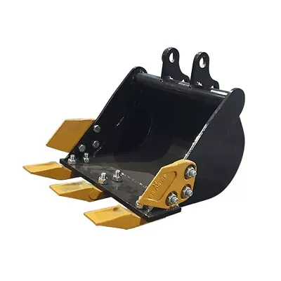 Buy Agrotk Tooth Bucket 24in Buckets Teeth Attachments For Mini Excavator 12EX-WD24 • 440$