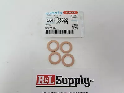 Buy 4 New Kubota Copper Washer For Injector #15841-53622 • 10.49$