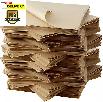 Buy Eco Friendly, Grease Proof 12  X 12  Deli Wrap 100 Pk. Best Kraft Food Wrapping  • 26.47$