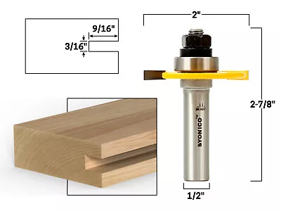 Buy 3/16  Slotting Cutter Router Bit Assembly - 1/2  Shank - Yonico 12105 • 14.95$