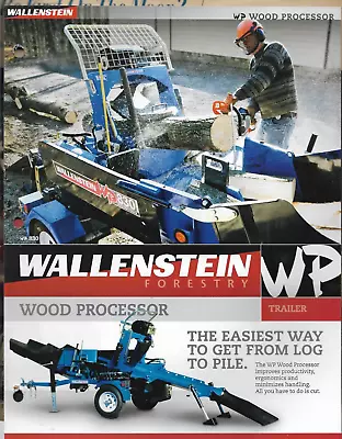Buy WALLENSTEIN FORESTRY WOOD PROCESSOR HYDRAULIC WINCH SPLITTER WEDGE Brochure • 14.95$