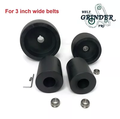 Buy Belt Grinder Wheels For 3 Inch Wide Belts 5  Drive 7/8  Bore 4  Track 2  Idler • 75$