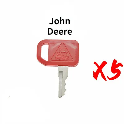 Buy 5pcs Fits John Deere JDS Excavator KV13427 T209428 Skid Steer Ignition Key • 7$